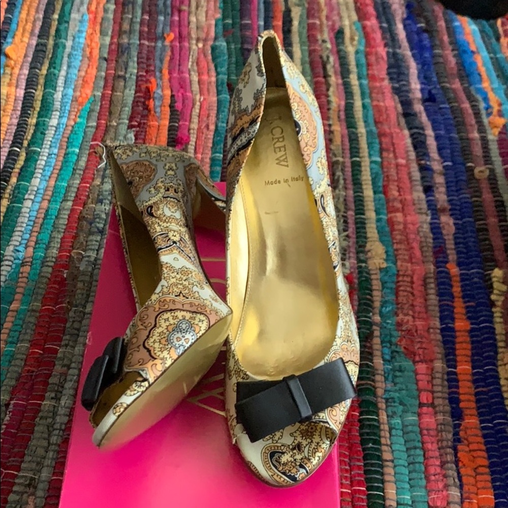 JCREW PEEPTOE PUMPS